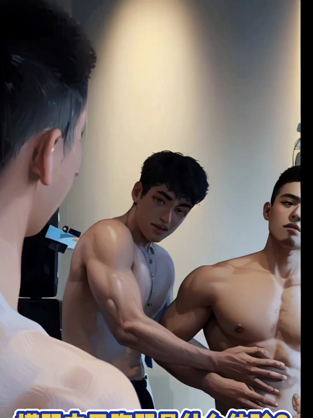 摸肌肉男的腹肌是什么体验?