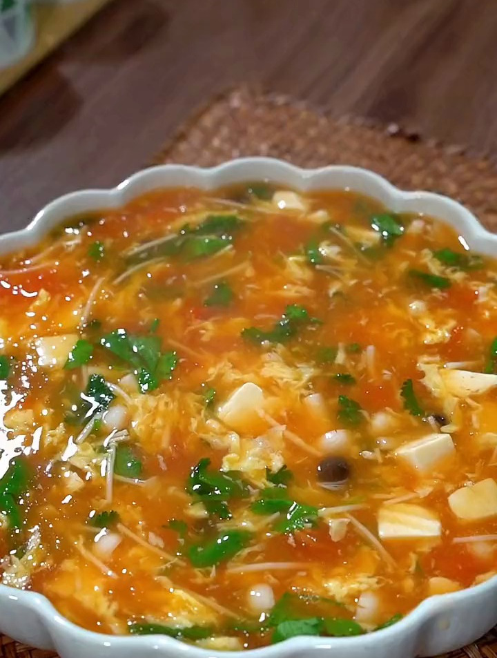 超级好喝的鸡蛋豆腐汤
