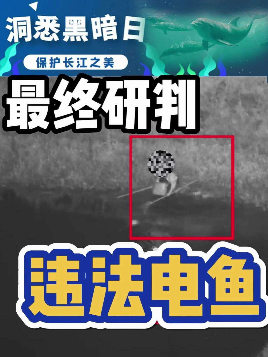 夜间电鱼存侥幸,火眼金睛全拿下!禁渔护长江,利渔谋长远!