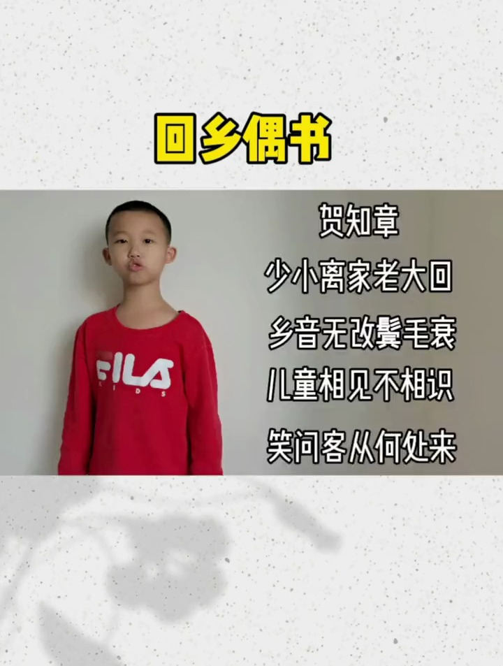 古诗词:回乡偶书描述了诗人老了回到家乡的心情