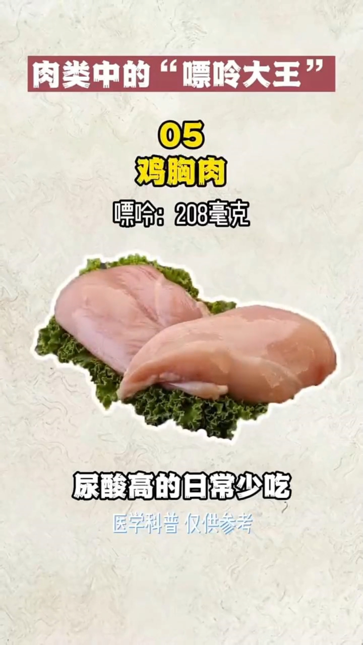肉类中的“嘌呤大王” 尿酸高的日常少吃