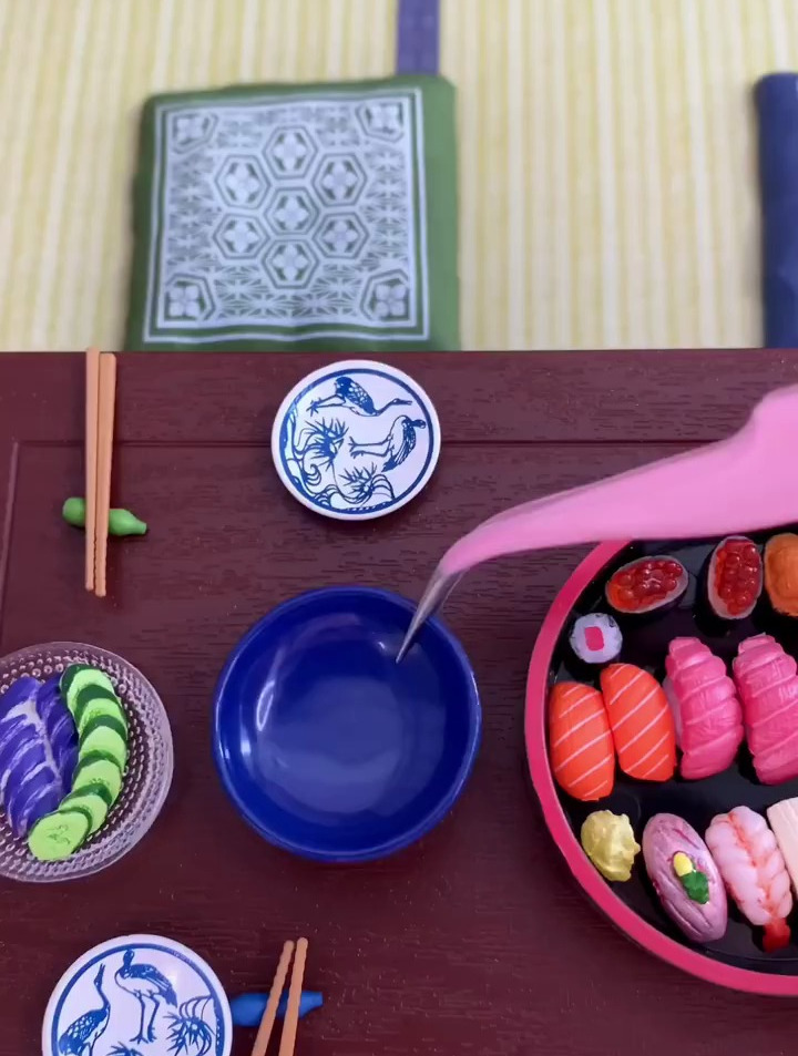 沉浸式场景模拟:今日寿司聚会,一起来摆盘吧