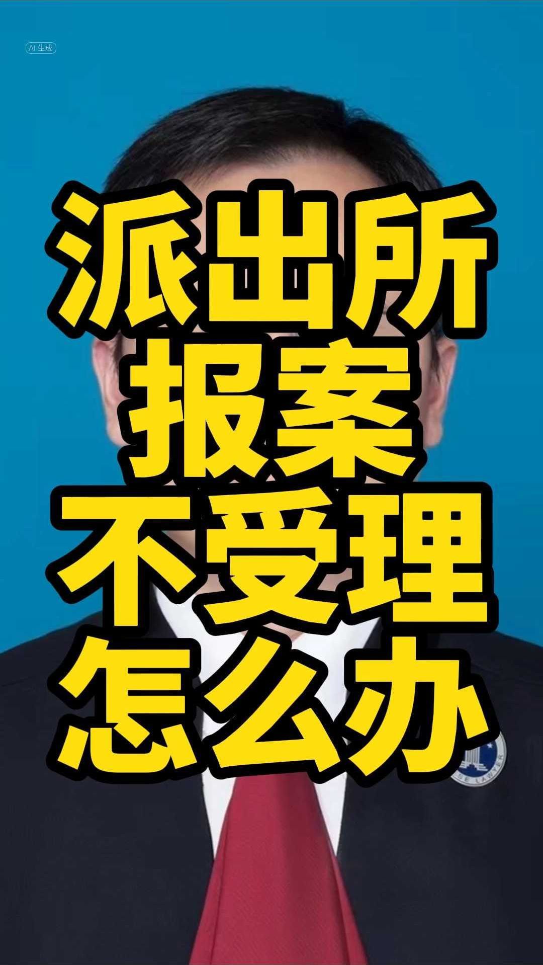 去报案,派出所不受理怎么办