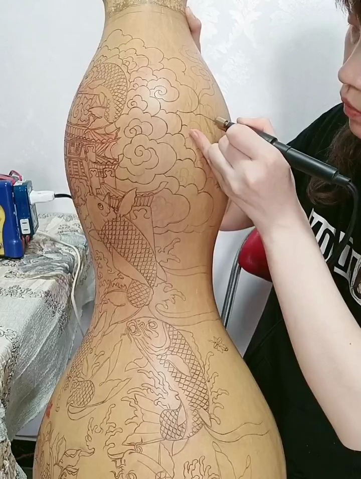 记录我的葫芦烙画~