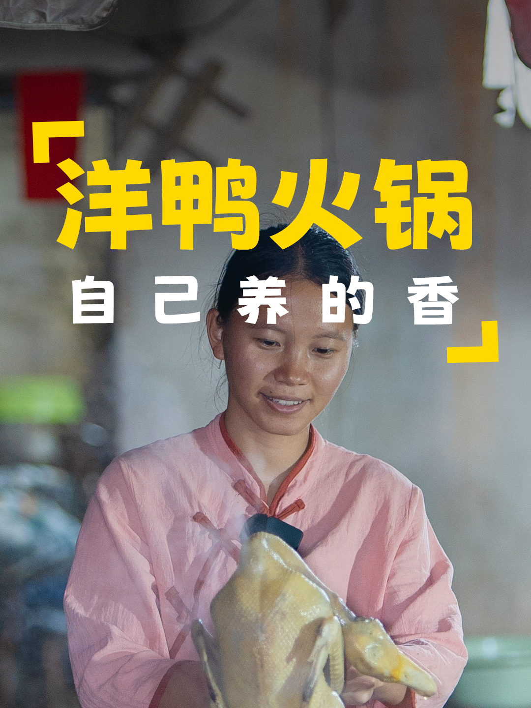 养了快半年的洋鸭,儿子想吃,把它炖了,做洋鸭火锅,香气四溢