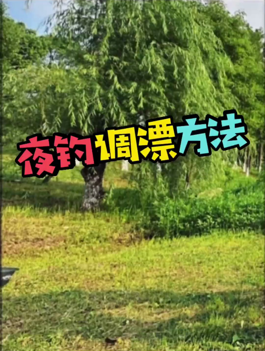 钓鱼小技巧:夜钓最简单实用的调漂方法,一个视频教会你!