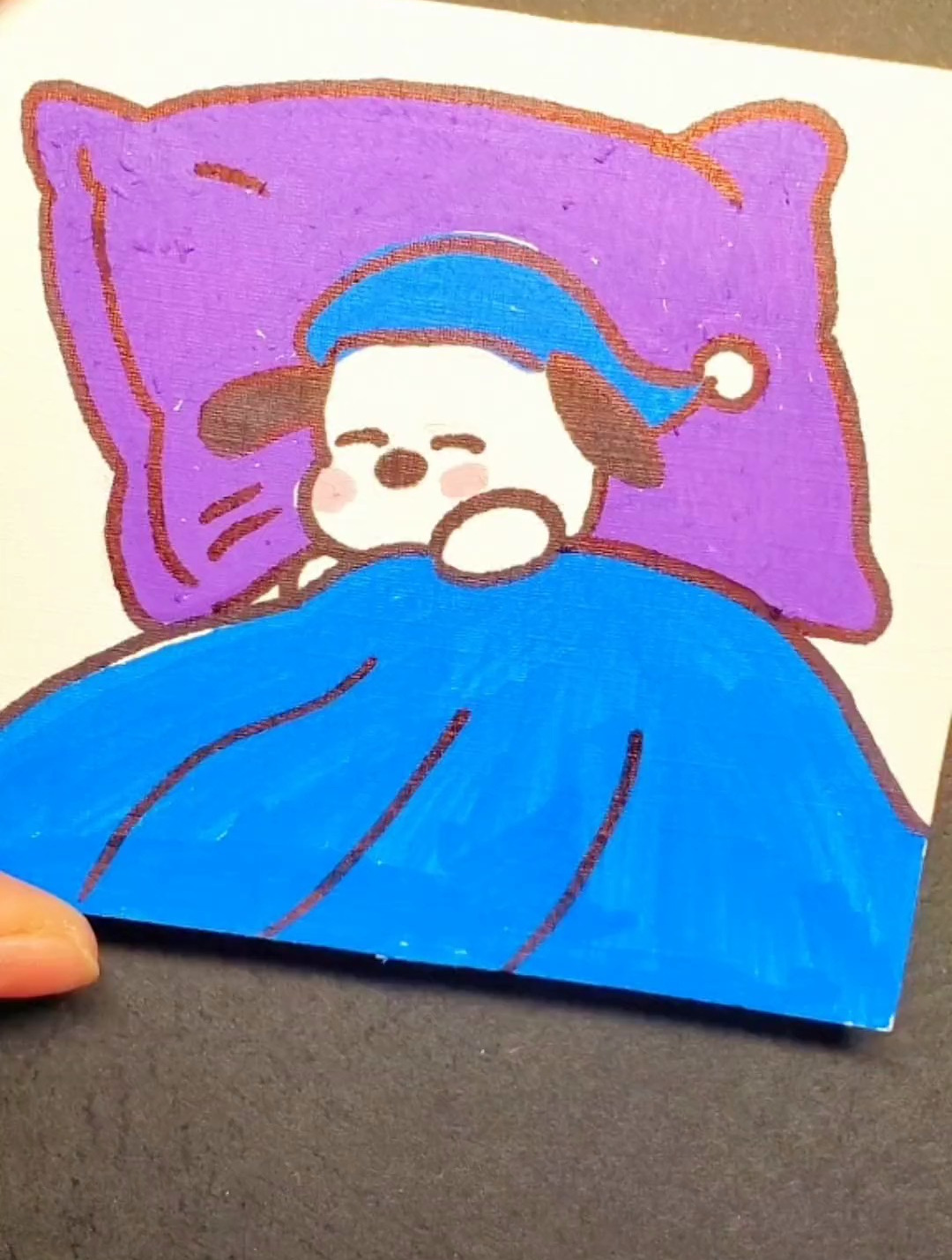 简笔画:沉浸式画画-大耳朵狗