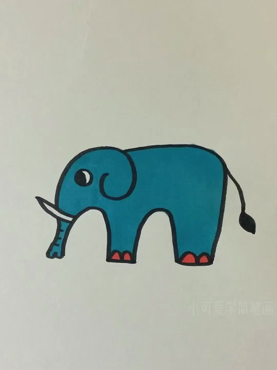 简单又好看的大象简笔画教程来啦!