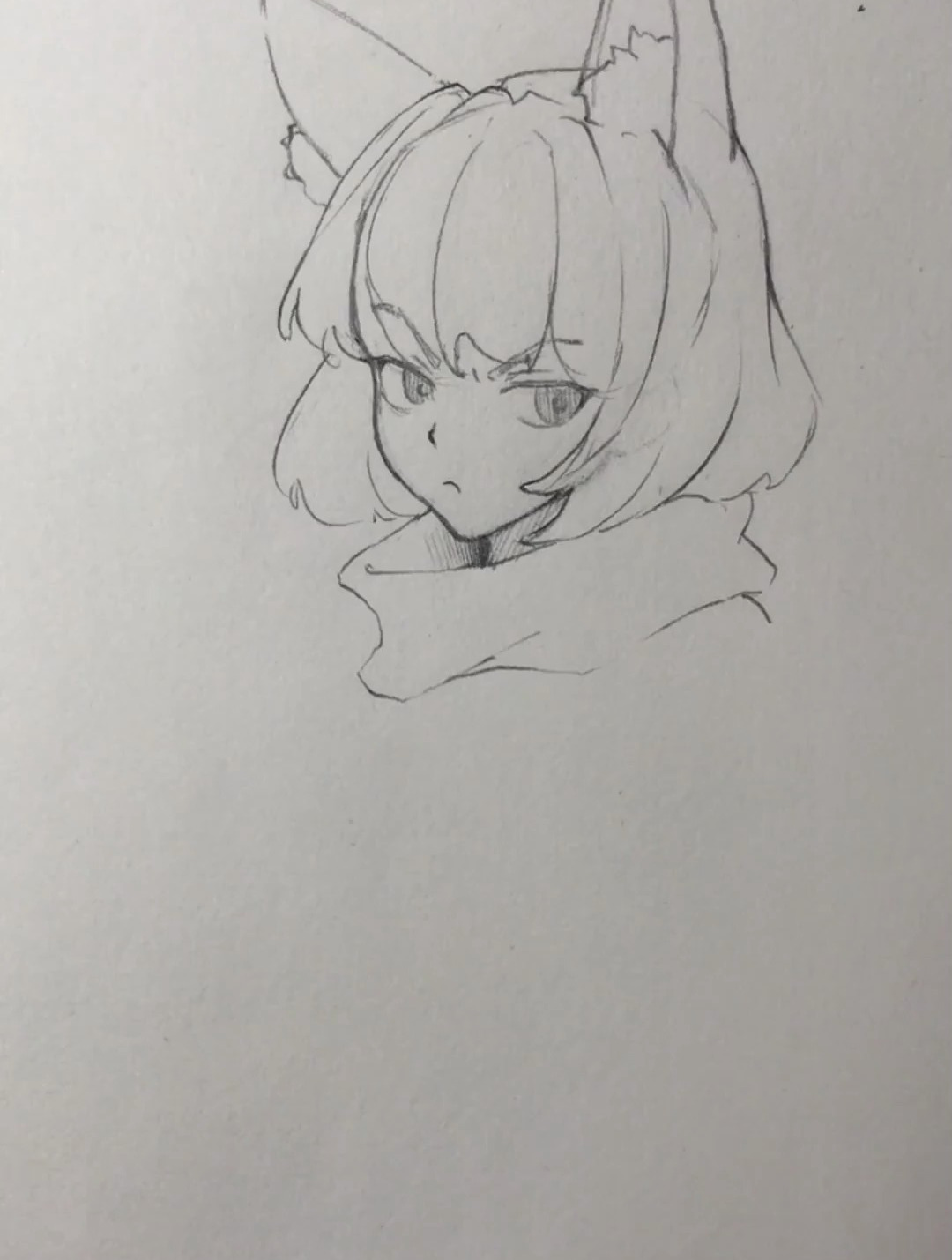 一起学画画 摸鱼个带耳朵的