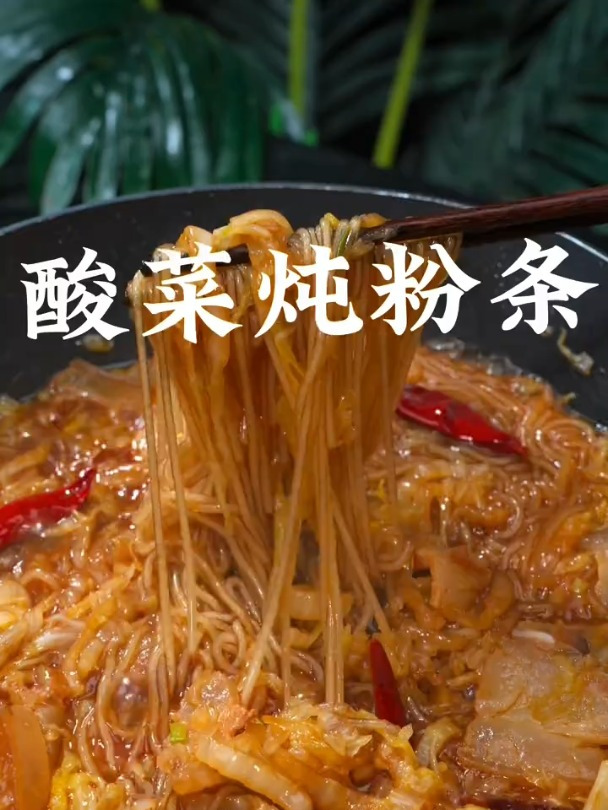 热气腾腾的酸菜炖粉条