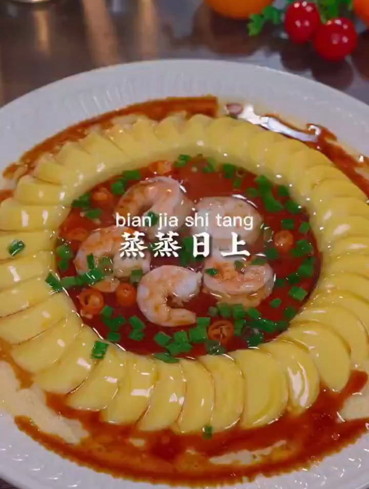 虾仁豆腐鸡蛋羹,大人小孩都爱吃,赶快学起来吧