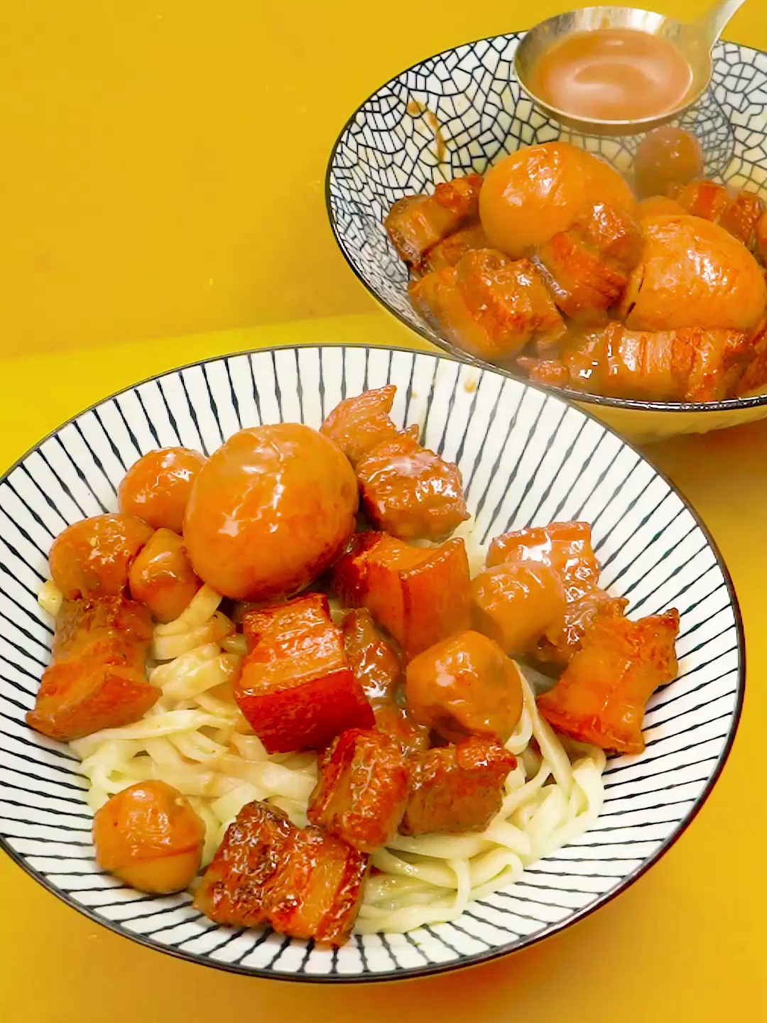 家常菜~红烧肉捞面