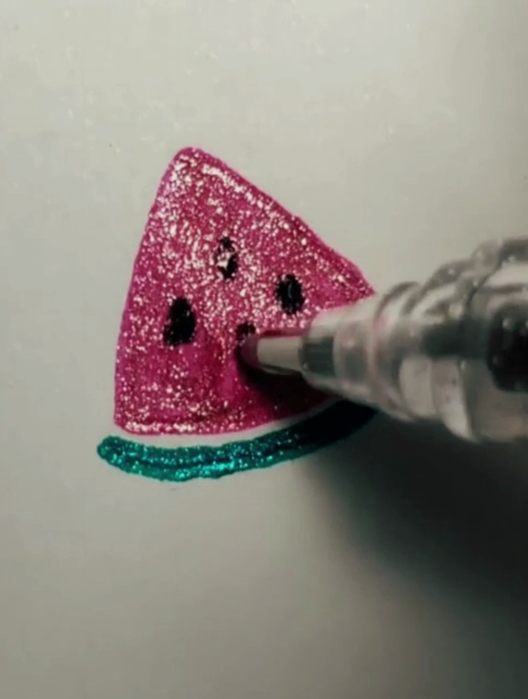 甜甜的西瓜简笔画