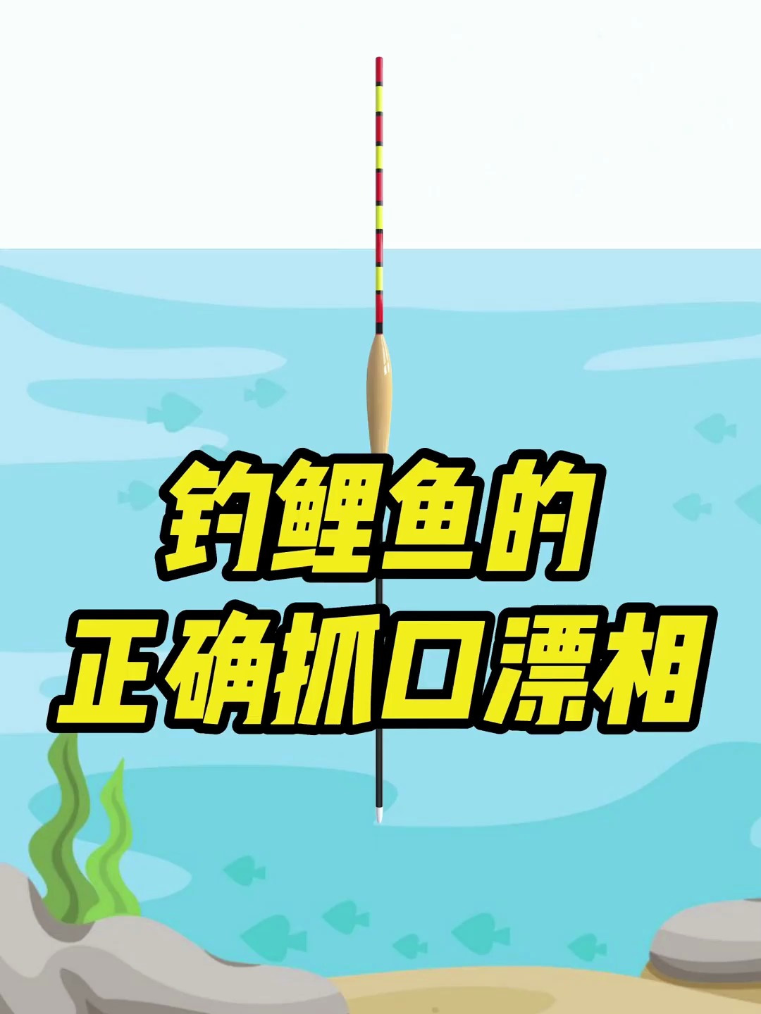钓鲤鱼怎么正确抓口?看对漂相是关键!