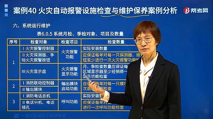 [图]帮考网消防考试吴红梅老师讲火灾自动报警系统怎样运行维护?