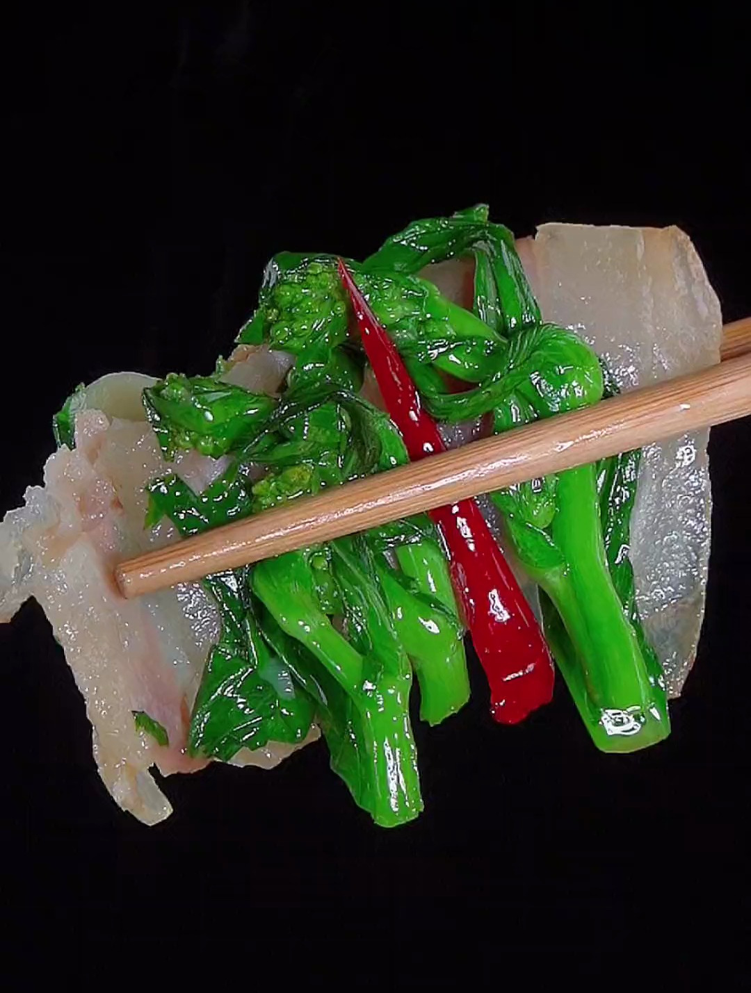 菜苔炒腊肉详细做法