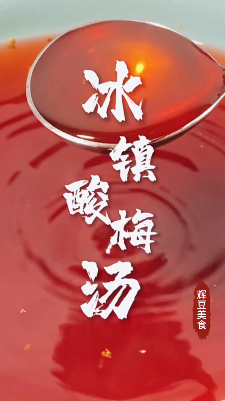 夏家饮品冰镇酸梅汤,做法简单一学就会,酸爽开胃解暑又解渴