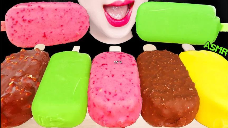 甜蜜的ASMR:巧克力冰淇淋与绿茶的味蕾交响曲