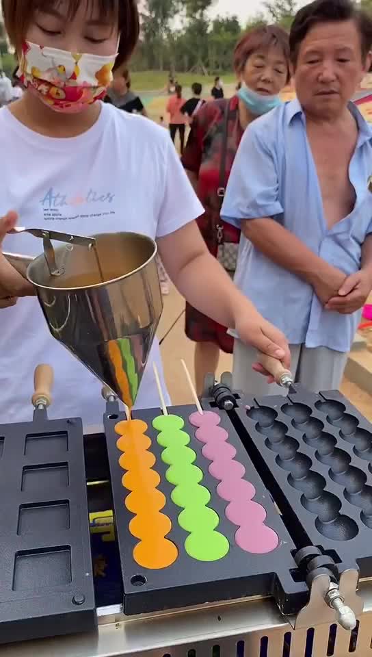 圆形葫芦串串糕点机商用文字烧蛋糕机