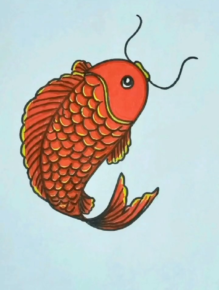 创意儿童美术:红鲤鱼