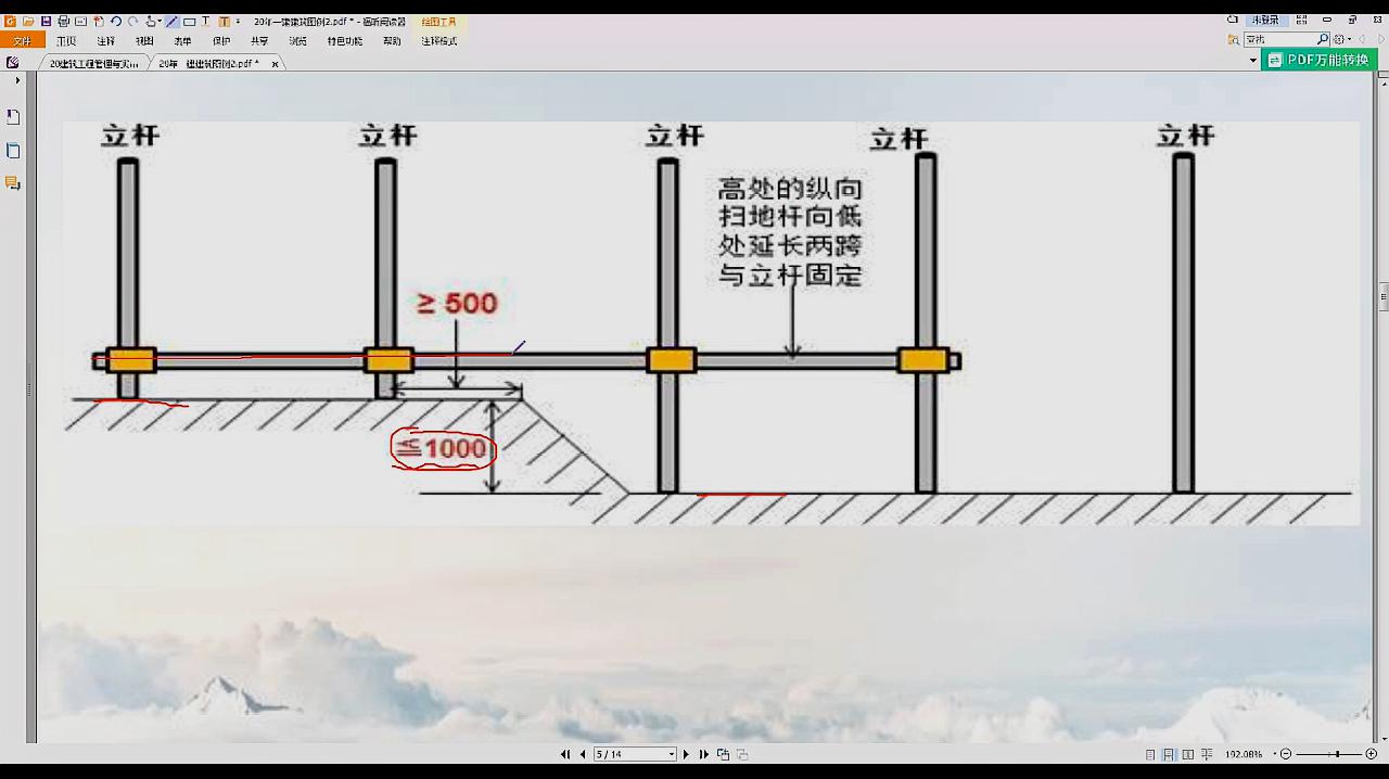 [图]T2020年一建建筑精讲63(脚手架、模板安全管理要点)