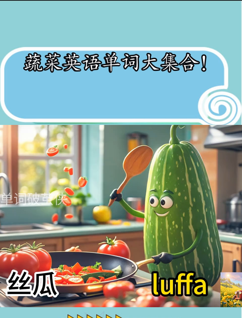 蔬菜英语单词大集合!