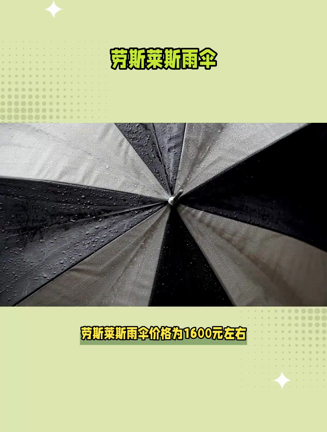 劳斯莱斯雨伞多少钱