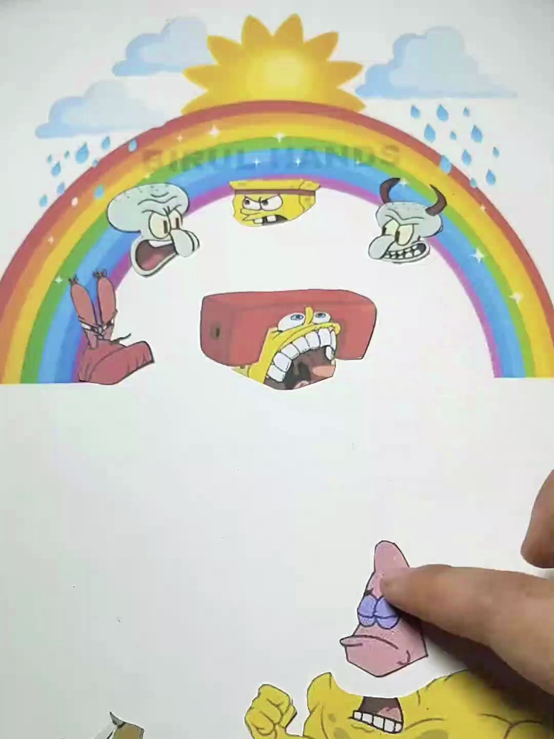 拼图:暴躁的章鱼哥和胸肌发达的海绵宝宝