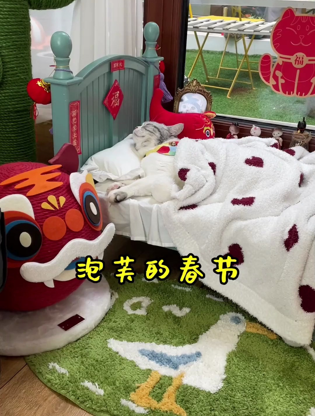 芙芙和安生两个小老虎来给大家拜年啦,送给大家虎虎的祝福