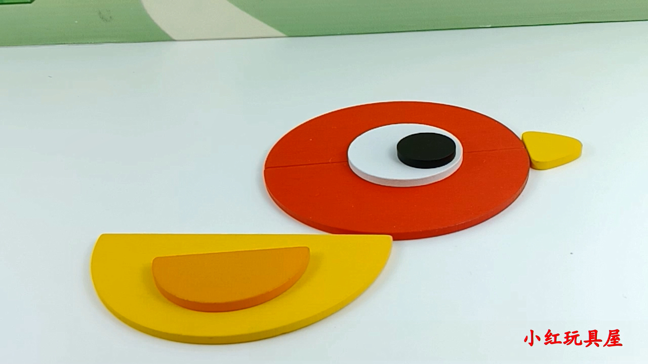 积木拼搭可爱的小鸡和小黄鸭,儿童益智玩具