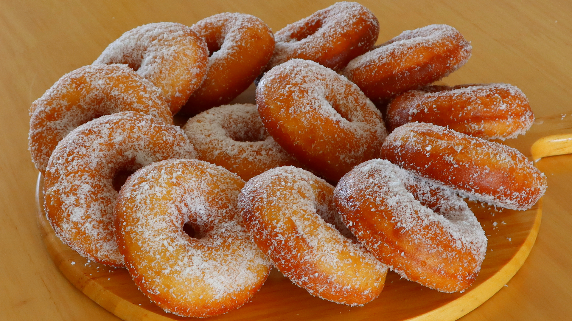 孩子们最爱的面包圈,还可以这样做?松软香甜,比外面买的好吃