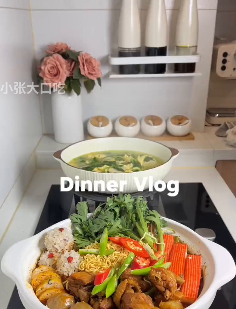 半小时搞定的快速美食!今日推荐-鸡肉煲-豌豆苗蛋花汤