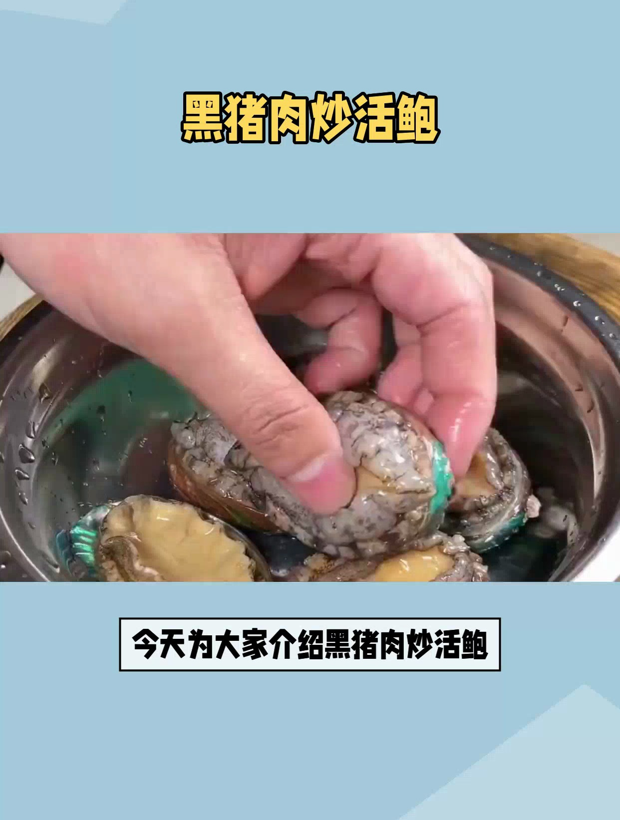 鲍鱼怎么炒好吃又营养,这道黑猪肉炒活鲍一定要安排上
