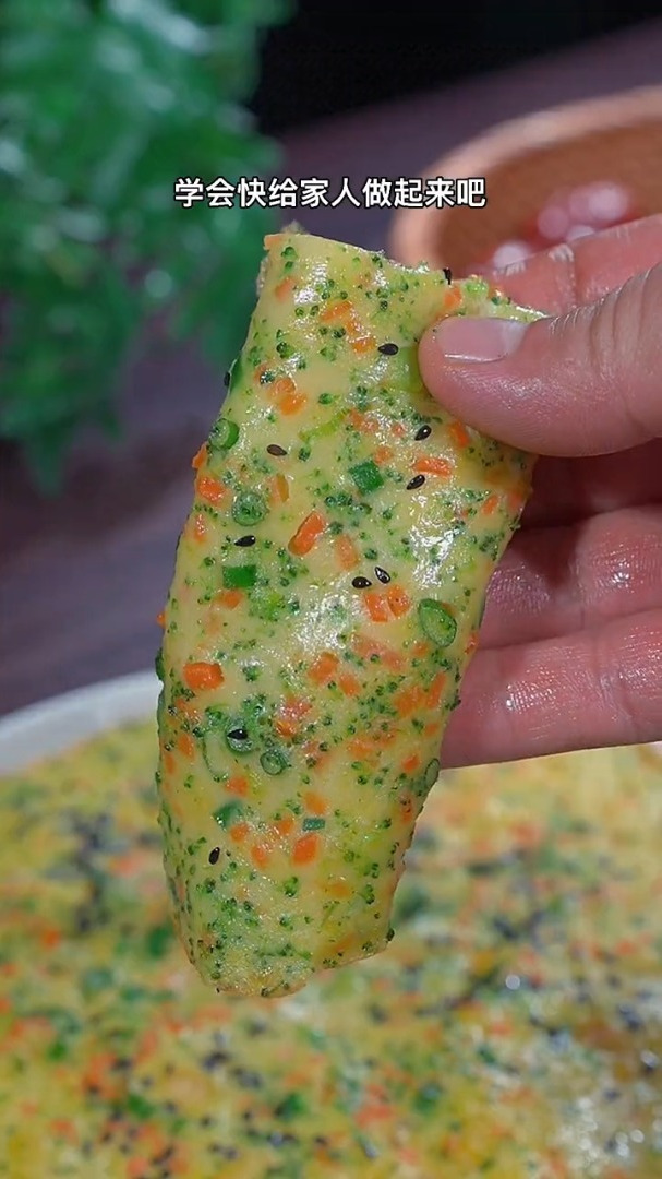 给孩子做好吃的早餐煎饼