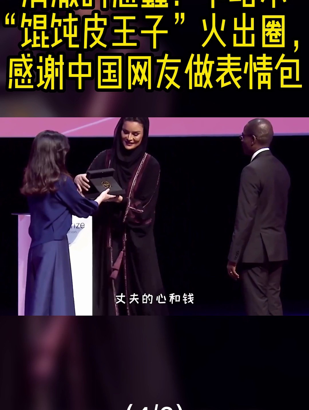 清澈的愚蠢!卡塔尔馄饨皮王子火出圈,感谢中国网友做表情包4