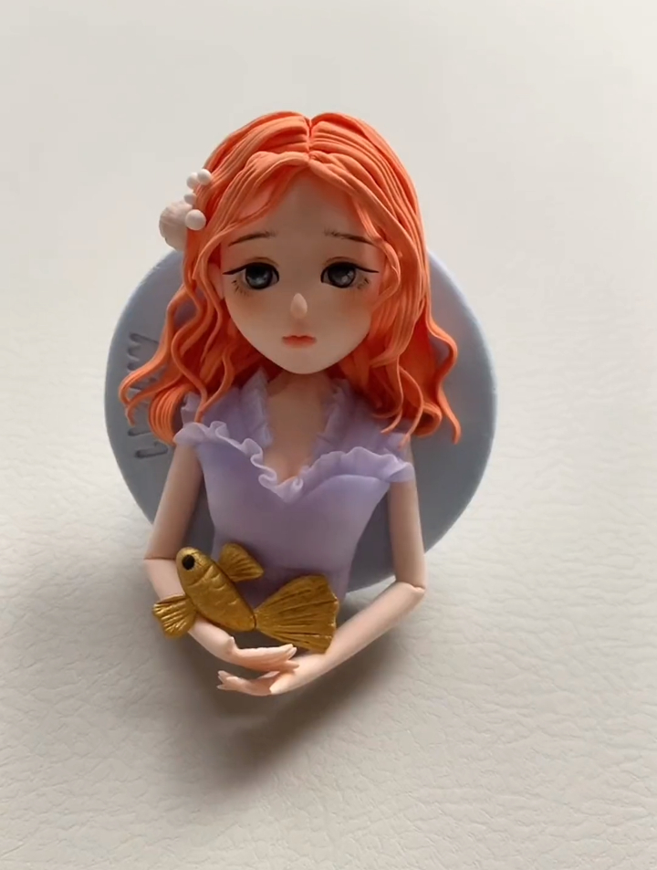 黏土美人鱼 制作过程