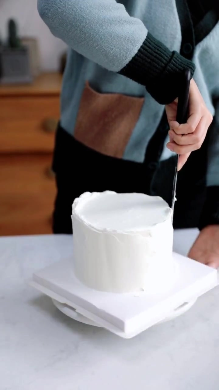 分享love爱心极简风蛋糕制作～蛋糕