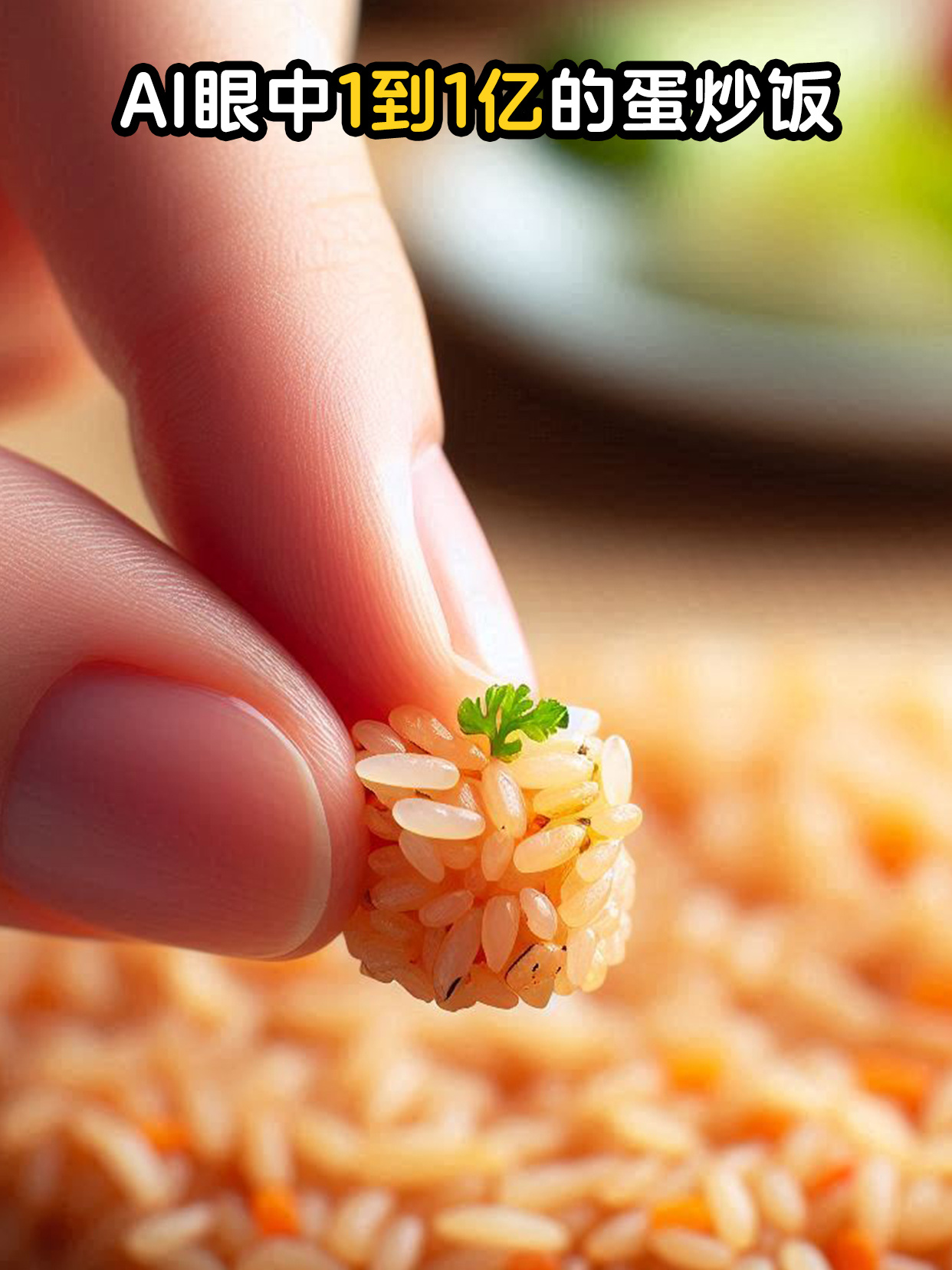 AI眼中1~1亿的蛋炒饭