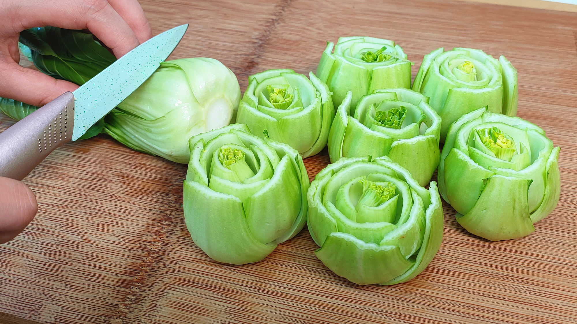 每次家里待客,上海青这种创意做法,是我必做压轴菜,上桌就光盘