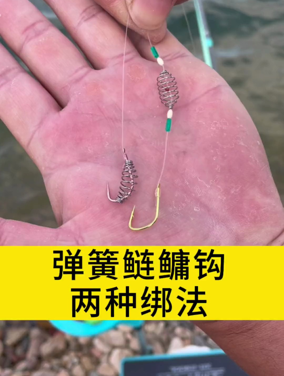 鲢鳙该怎么钓?老手分享2种弹簧钩绑法,新手也能轻松钓大鱼!