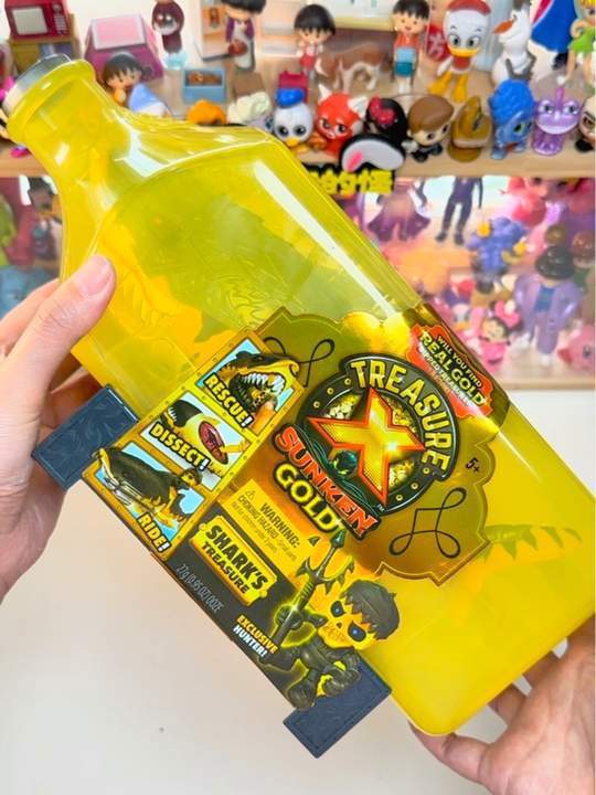 黄金大鲨鱼漂流瓶寻宝盒,探险盲盒太好玩了