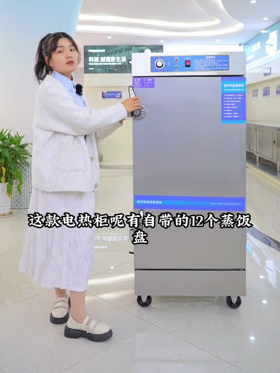 全自动食堂电热蒸饭柜,多功能商用蒸饭车