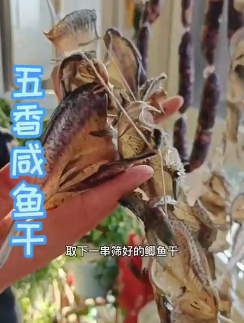 钓的小鲫鱼做成这样的咸鱼干,肉质劲道爽口,一点还不腥