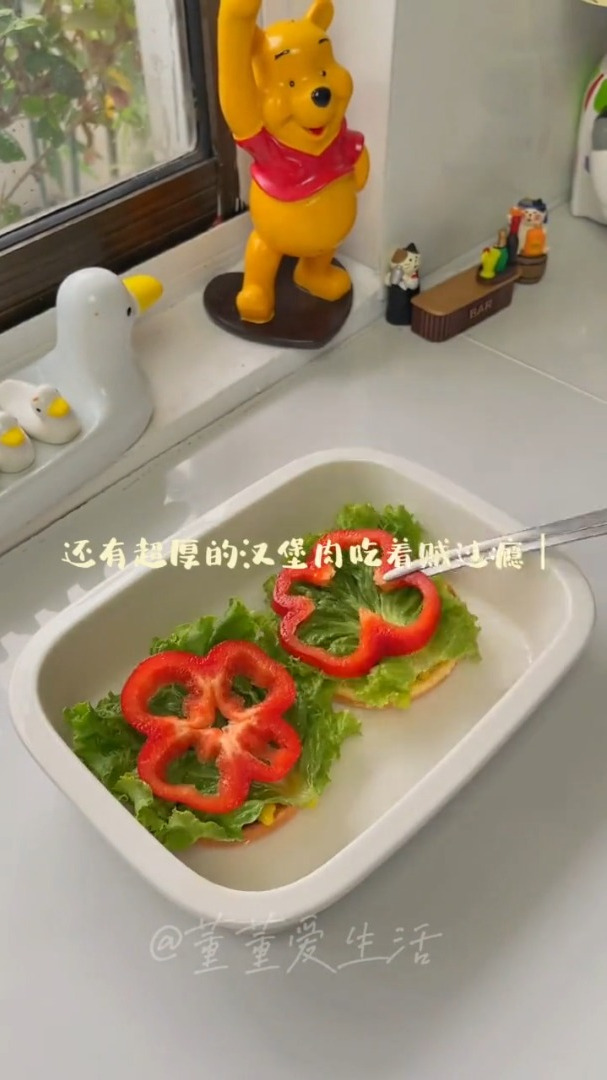 炸鸡汉堡配奶茶真的绝了