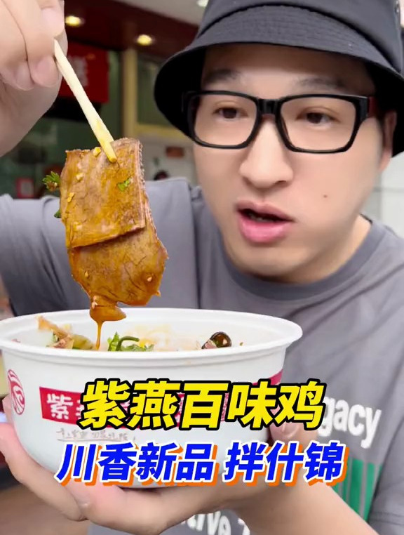 十多种荤素搭配,又辣又香的紫燕百味鸡拌什锦