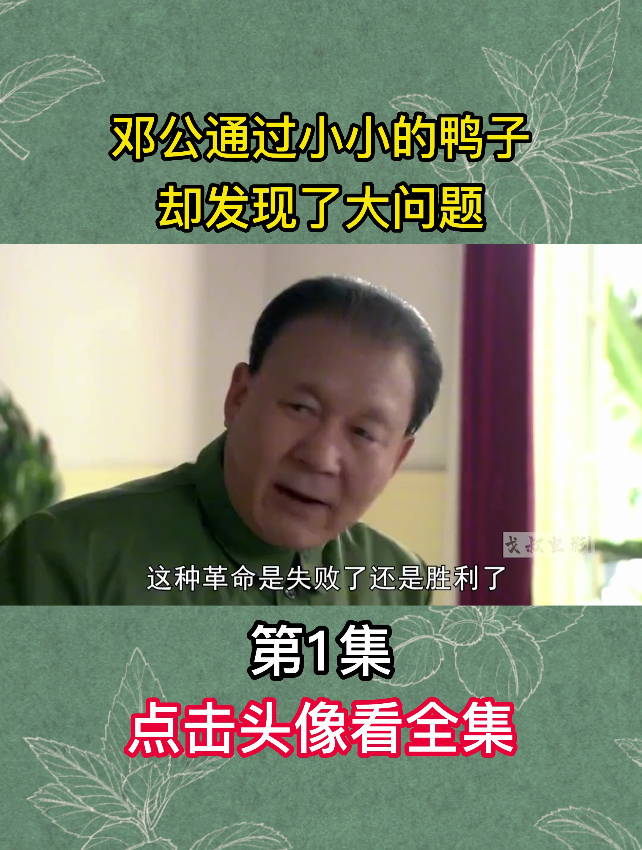 邓公通过小小的鸭子,却发现了大问题,第1集
