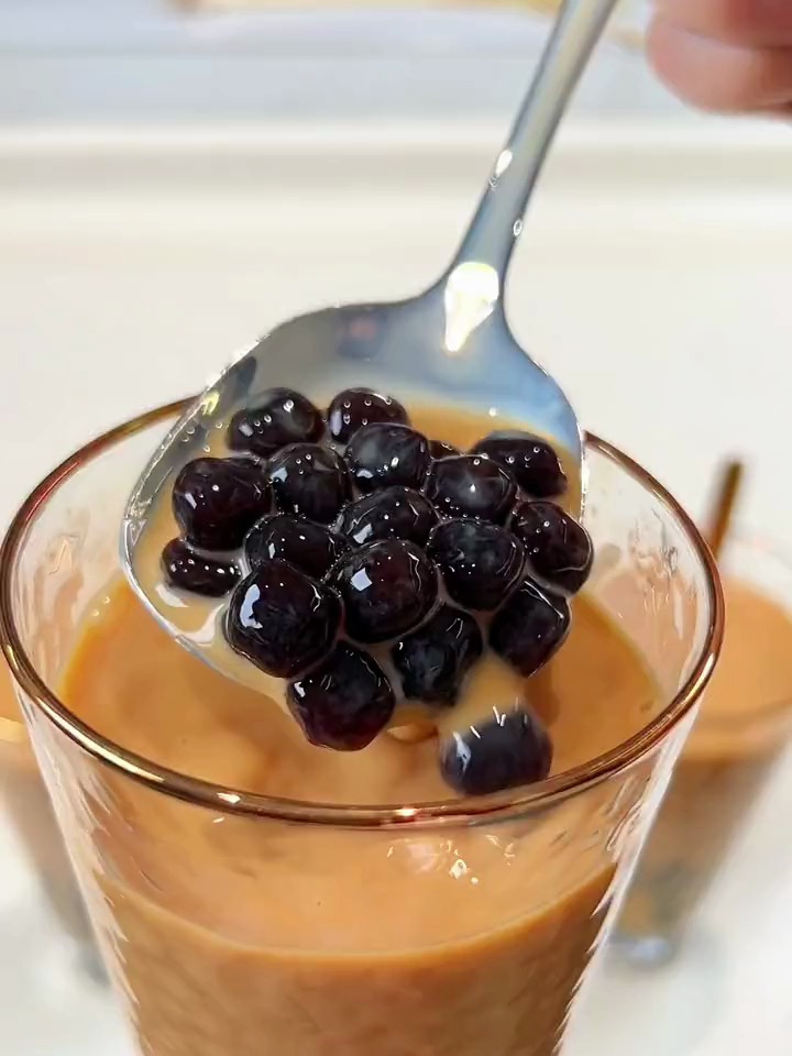 自己做珍珠奶茶真的太简单了有手就会,好喝又卫生,实现奶茶自由