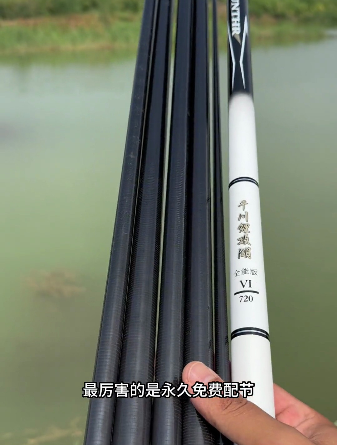 非常好用的千川鲤,手杆轻盈不重头,腰力强劲专攻大鱼