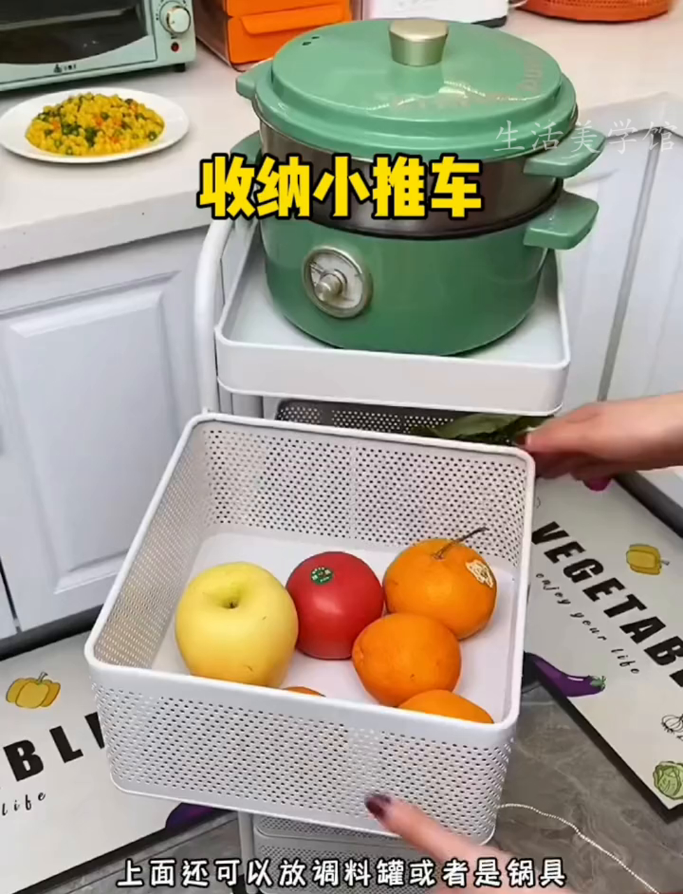 厨房立马宽敞,用上这些架子,再也不怕厨房挤了