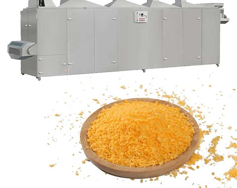 膨化面包糠黄金雪花片生产加工设备油炸辅料面包糠全套流水线机器